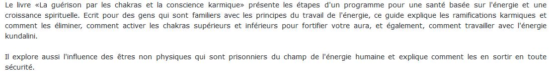 La guérison par les chakras et la conscience karmique