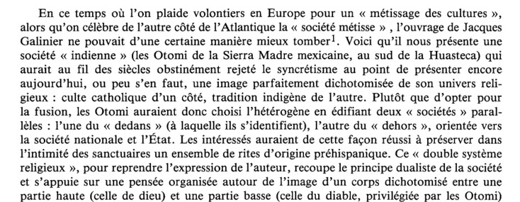 Le Corps et le cosmos dans le rituel des Indiens Otomi