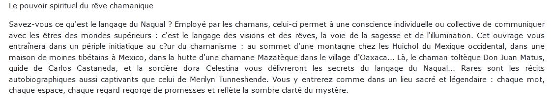 Le chamanisme et la voie du pouvoir