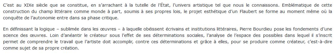 Les règles de l’art bourdieu