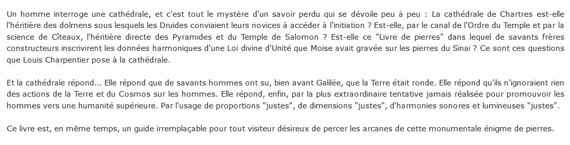 mystères de la cathédrale de Chartres