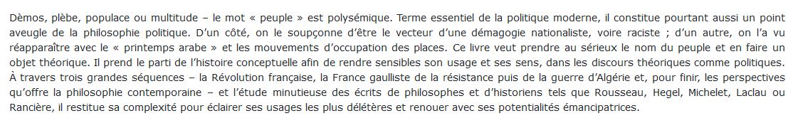 Eléments d'une histoire conceptuelle