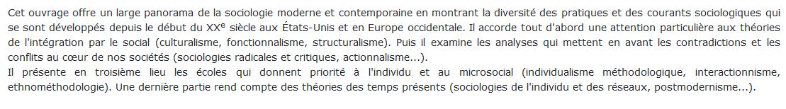 Histoire Des Idées Sociologiques