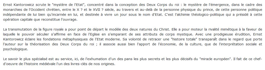 Les Deux Corps du roi