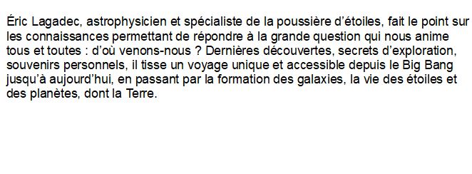 L'Odyssée cosmique