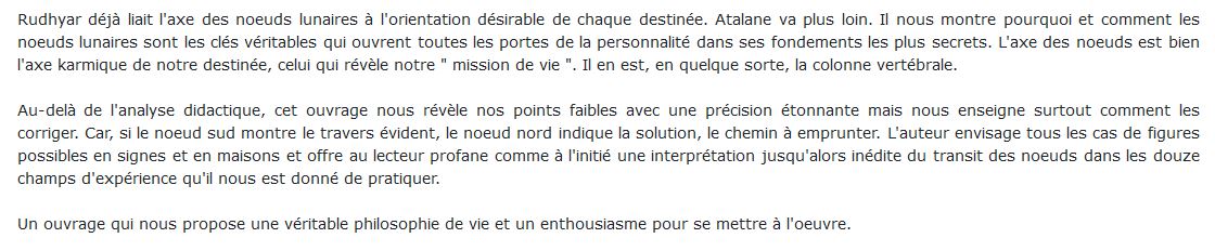 Les Noeuds de la lune, Atalane 