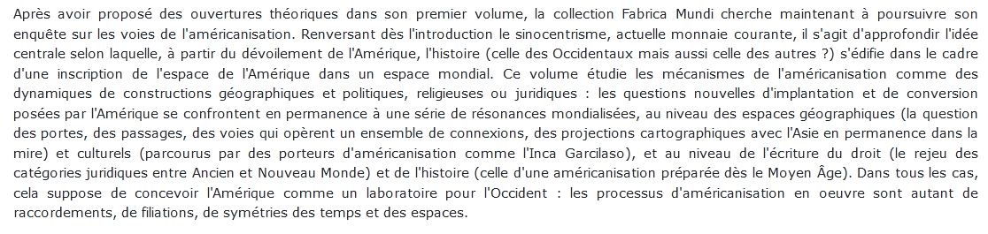 Les Processus D'américanisation Tome 2