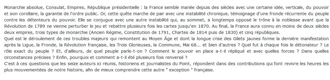 Révolutions françaises du Moyen âge à nos jours