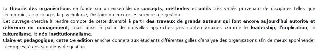 Théorie Des Organisations