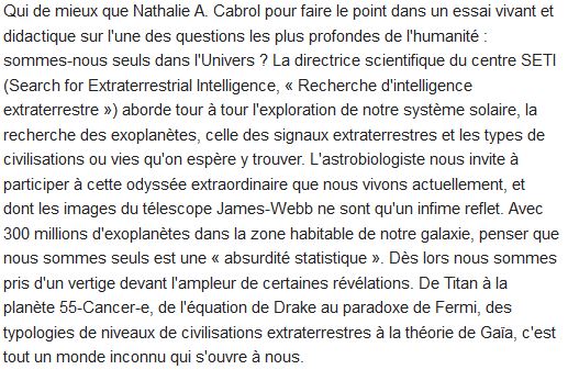 À l'aube de nouveaux horizons