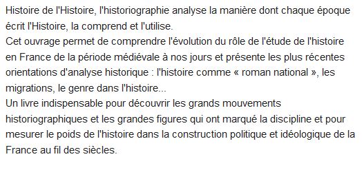 Introduction à l'historiographie