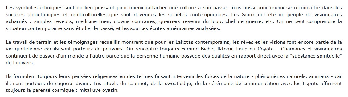 Chamanes et Visionnaires sioux, Danièle Vazeilles