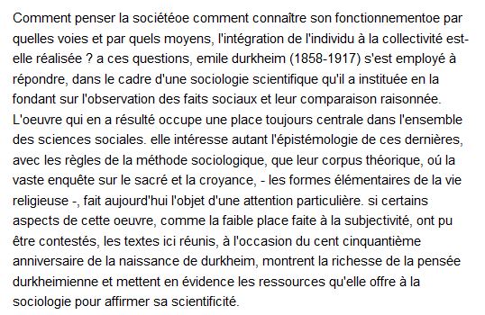  Durkheim, l'institution de la sociologie 