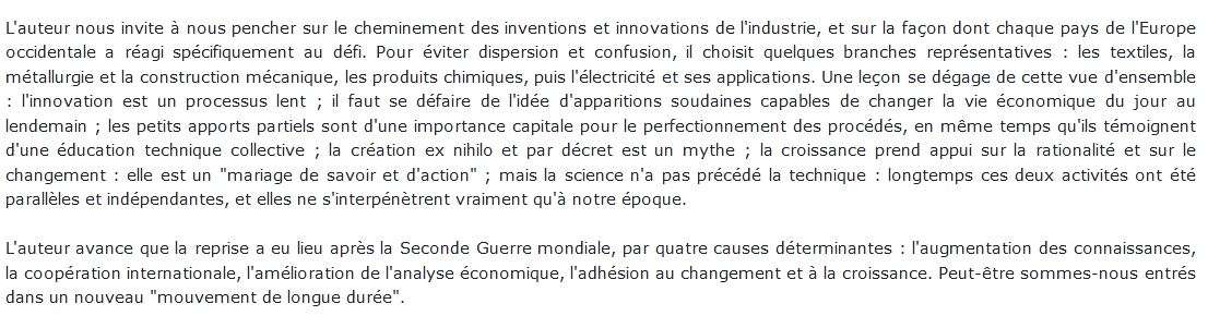 L'Europe technicienne David S. Landes