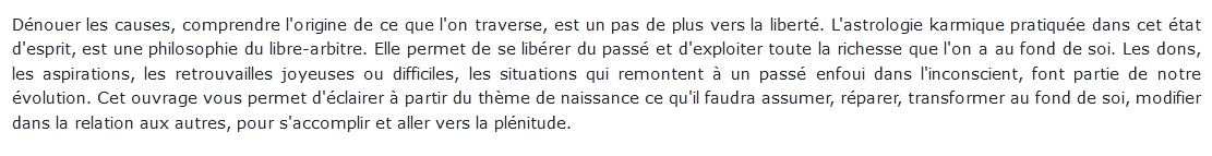 L'astrologie karmique