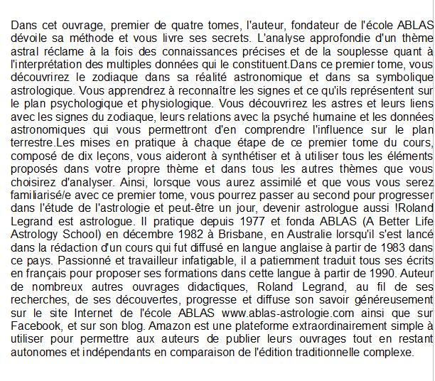 Le zodiaque et ses maîtres, Roland Legrand