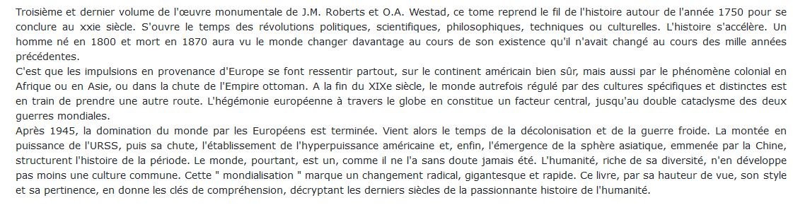 L'âge des révolutions