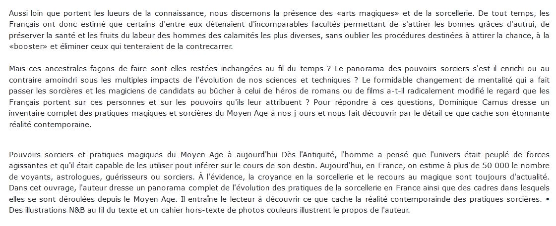 Pouvoirs sorciers