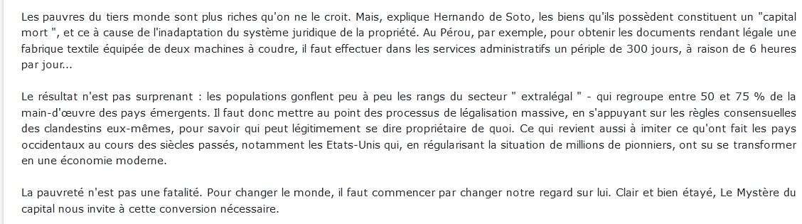 mystère du capital