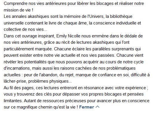 À la découverte des annales akashiques, Emily Nicolle 