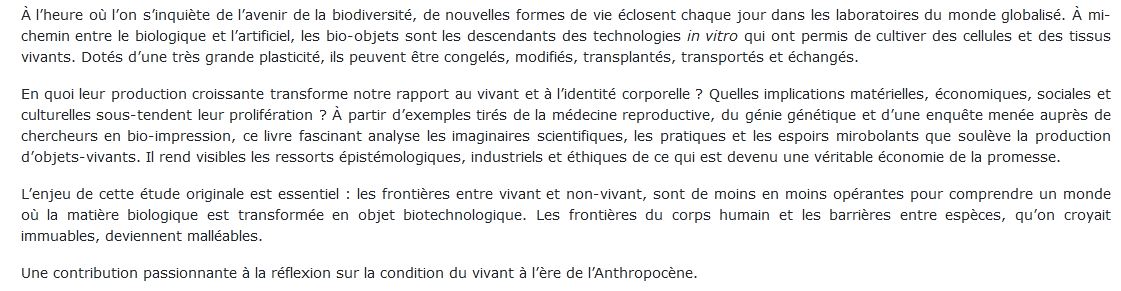 Bio-objets