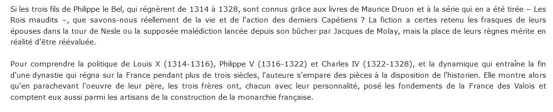 Louis X Philippe V Charles IV