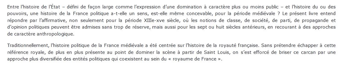 Histoire de la France politique Philippe Contamine 