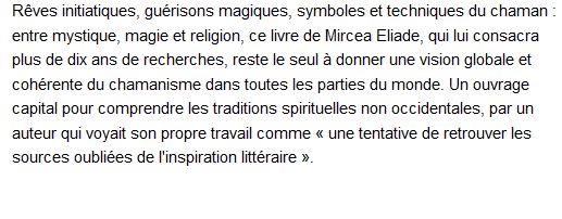 Le chamanisme et les techniques archaïques de l'extase 