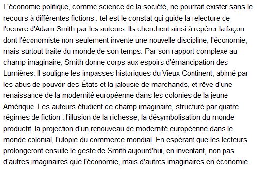essai sur l'imaginaire en économie