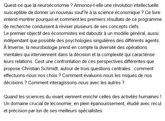 la neuro economie