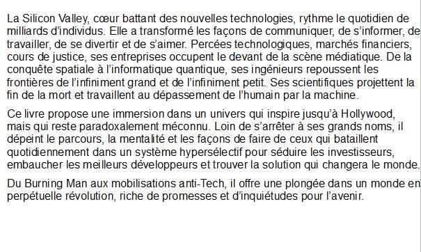 La Tech - Quand La Silicon Valley Refait Le Monde 