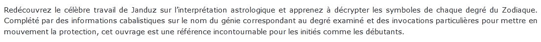 360 Degrés du zodiaque