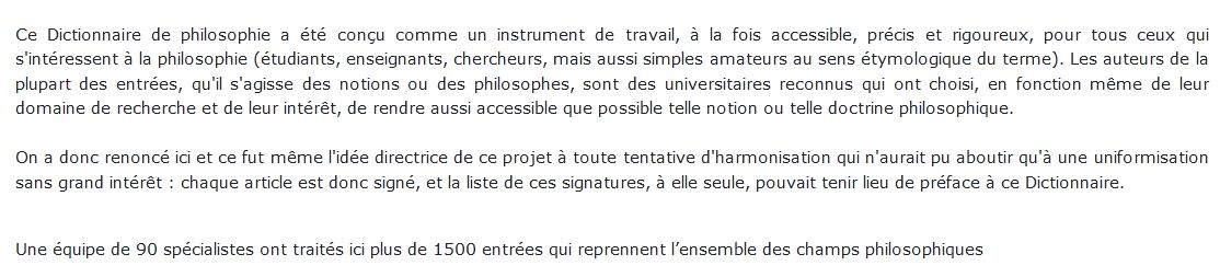 Dictionnaire de philosophie 2024