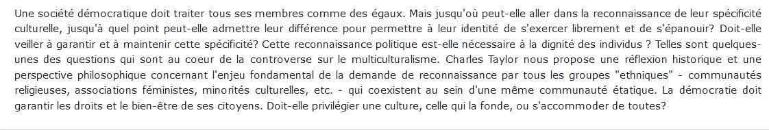 Différence et démocratie
