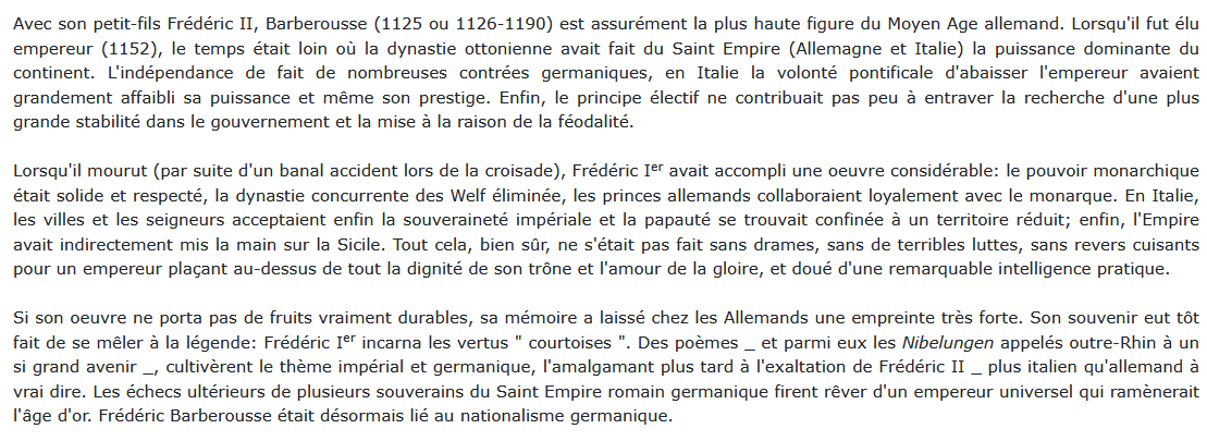 Frédéric Barberousse biographie