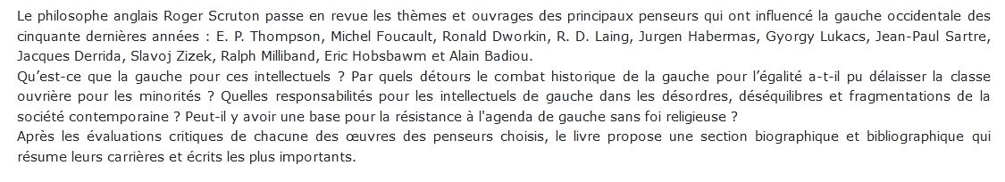 Penseurs de la gauche moderne