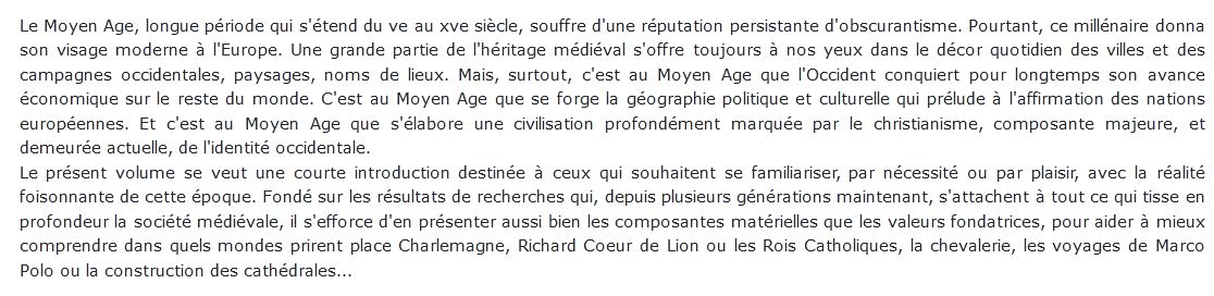 histoire De L'occident Médiéval