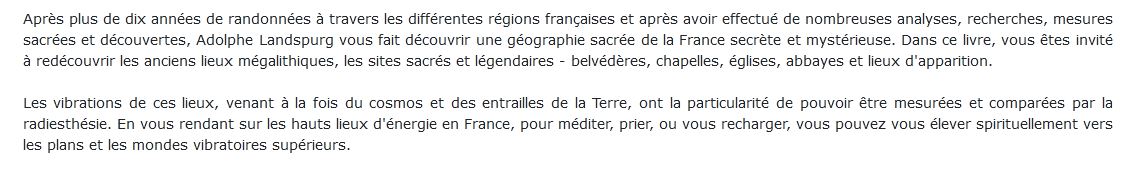 Hauts Lieux d'énergie en France