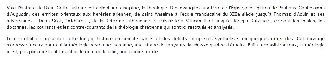 Histoire de la théologie lacoste