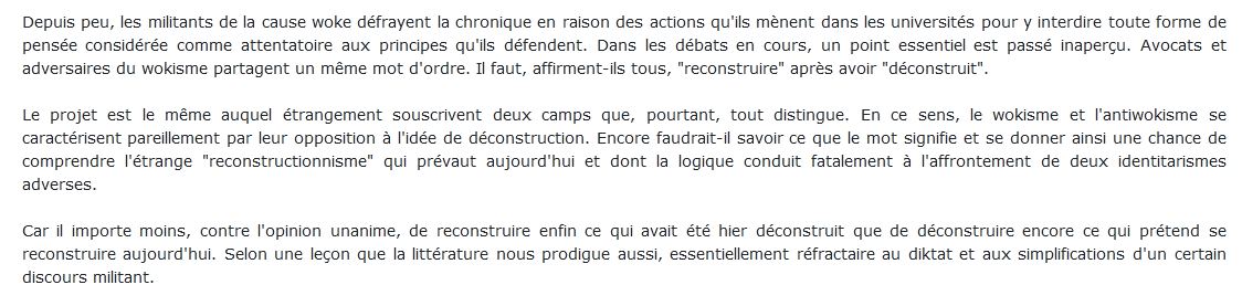 La querelle du woke