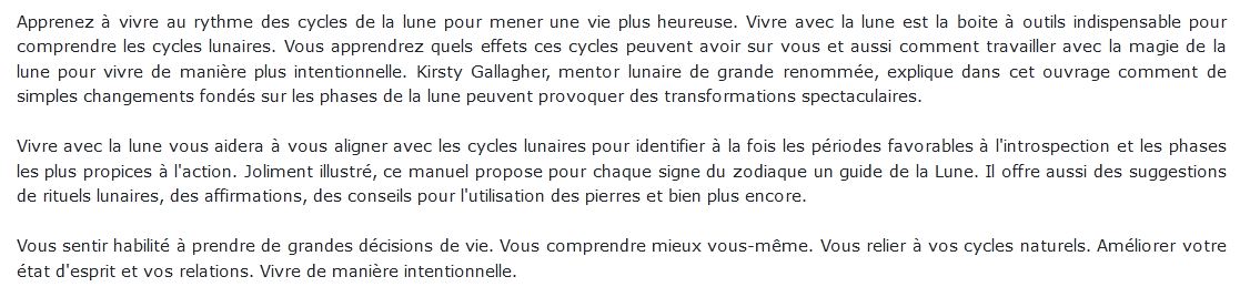 Travailler avec la magie des cycles lunaires