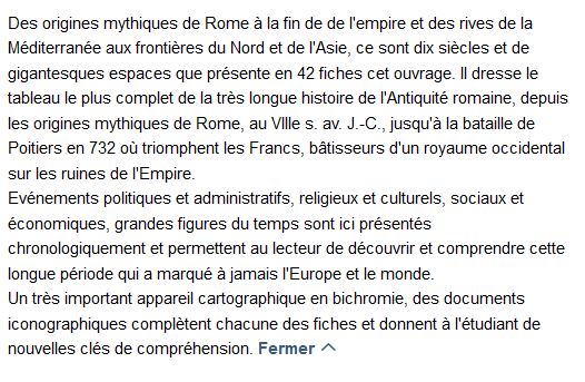 Atlas historique de l'Antiquité romaine