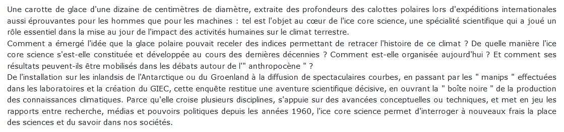 Enquête sur une aventure scientifique