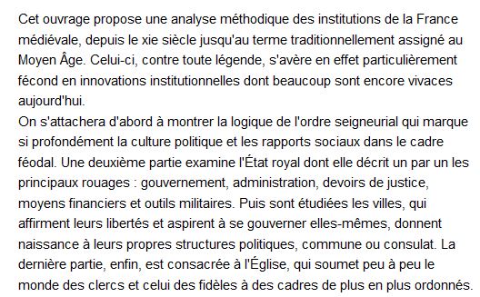  Les institutions de la France Médiévale, Romain Telliez 
