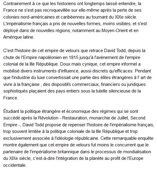 L'impérialisme informel français au XIXe siècle