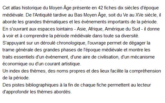  Petit atlas historique du Moyen Âge, Jean-Marc Albert 