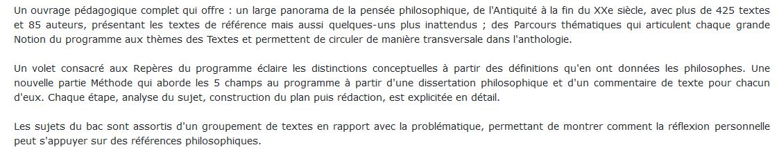 Philosophie Tle