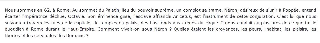la vie sous Néron