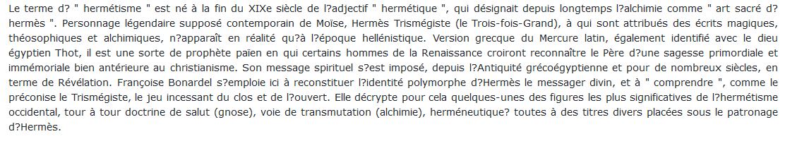 voie hermétique