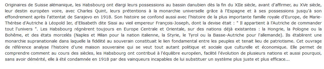 Histoire de l'empire des Habsbourg t2